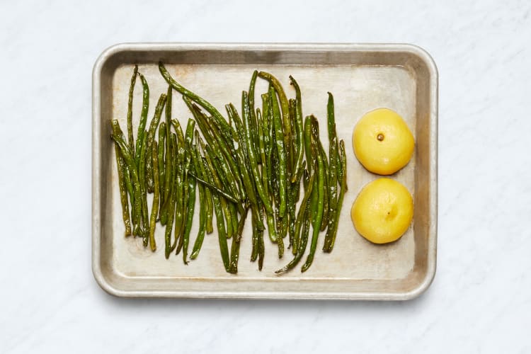 Roast Green Beans and Lemon