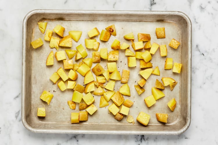 Roast Potatoes & Prep Green Beans