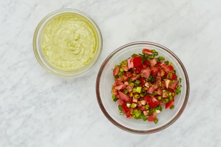 Make Salsa Fresca and Creamy Guacamole