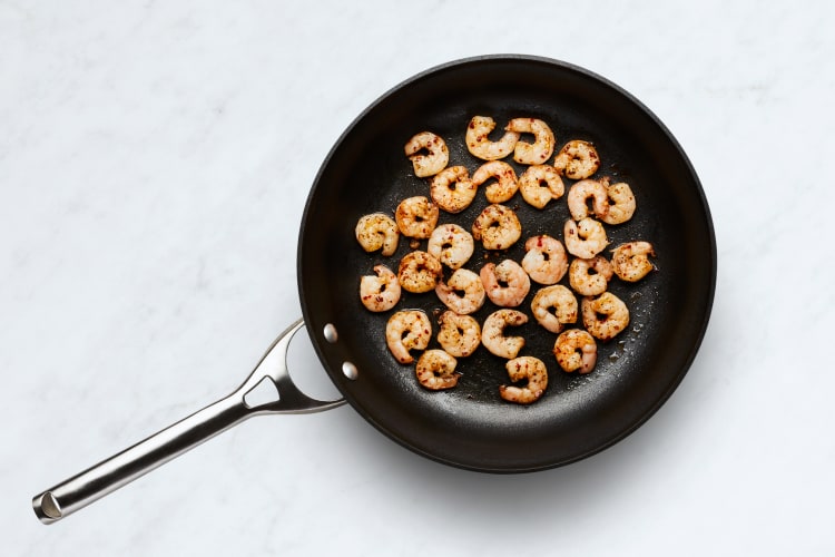 Cook Shrimp and Make Lemon Butter