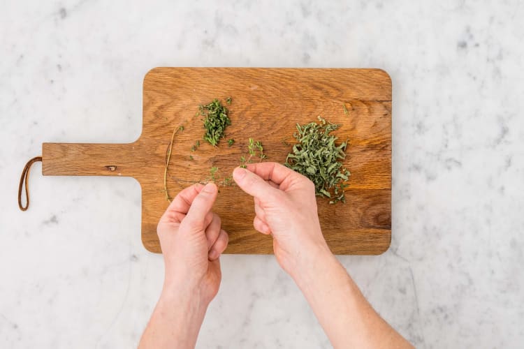 Prep the herbs