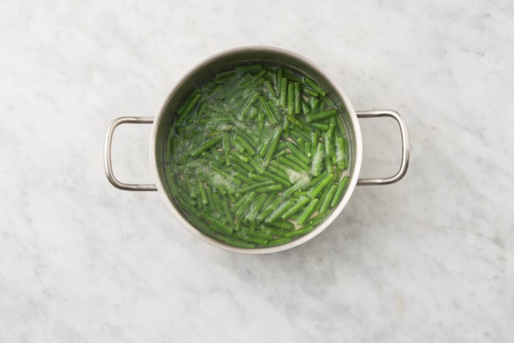 Haricots verts koken