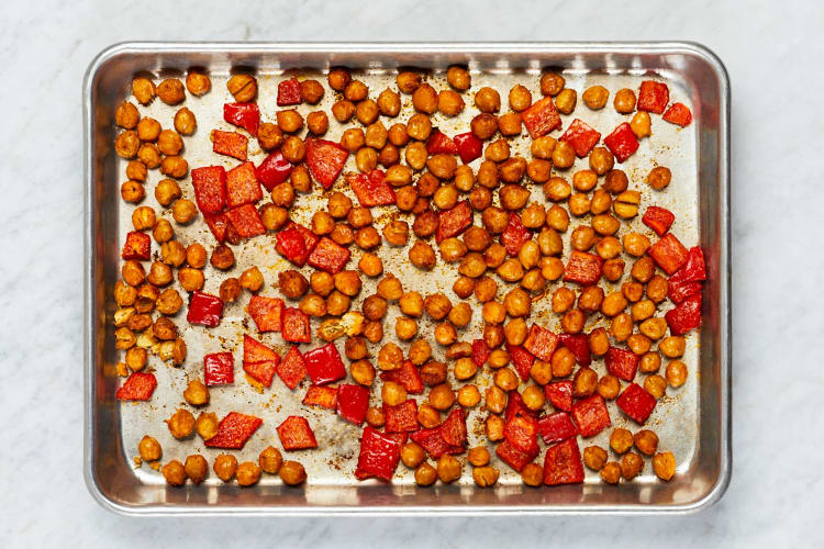 Roast Bell Pepper and Chickpeas