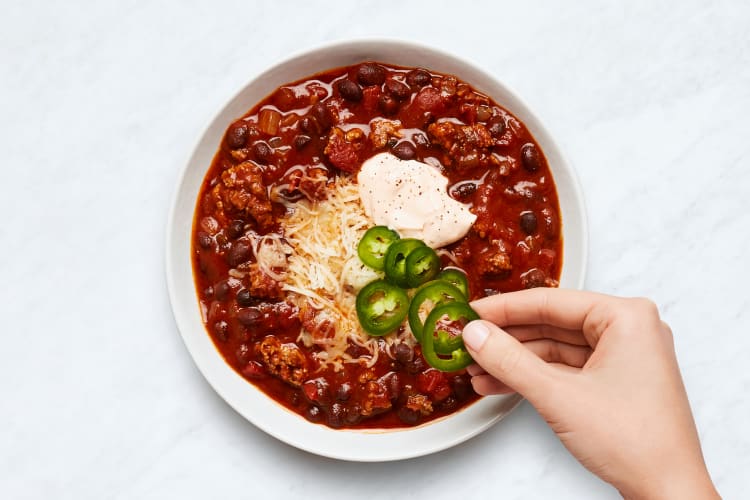 One-Pot Pork & Black Bean Chili Recipe | HelloFresh