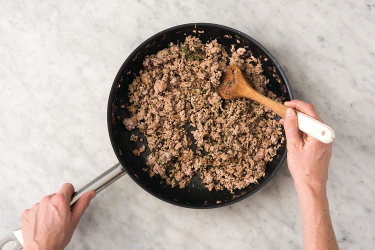 Cook the lamb mince