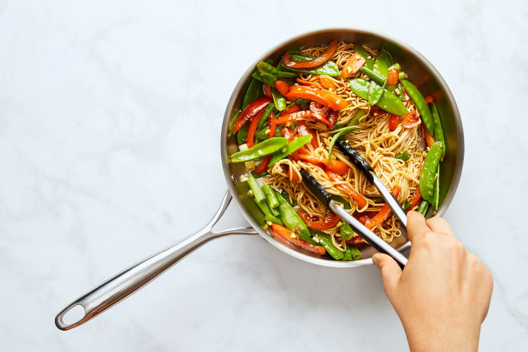 Cook Noodles & Make Stir-Fry