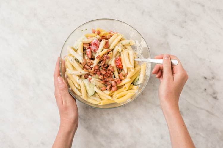 Pasta abspülen