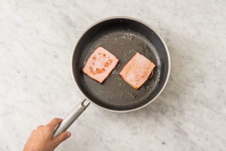 Leberkäse braten