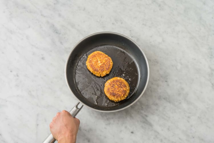 Cuire les burgers végétaliens