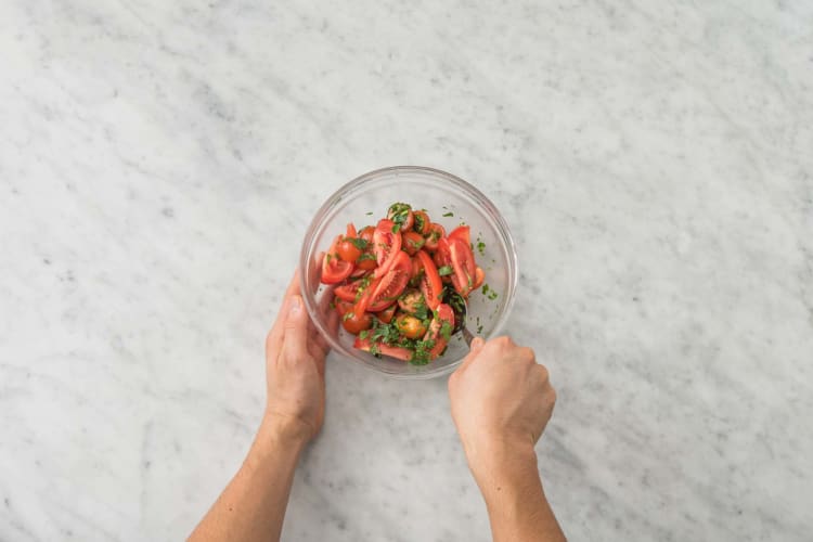 Préparer la salade