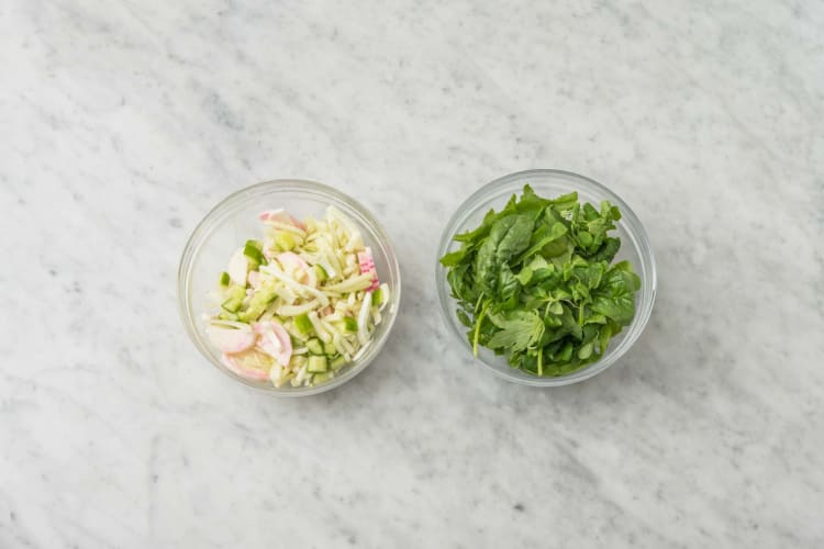 Préparer la salade