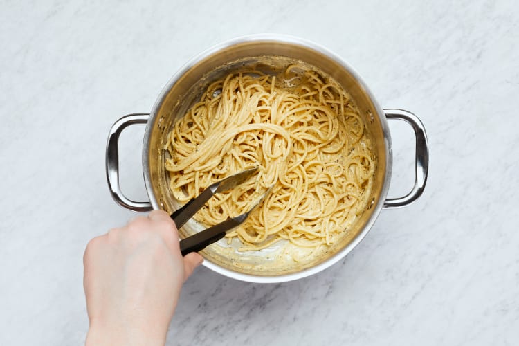 Make Sauce & Toss Pasta