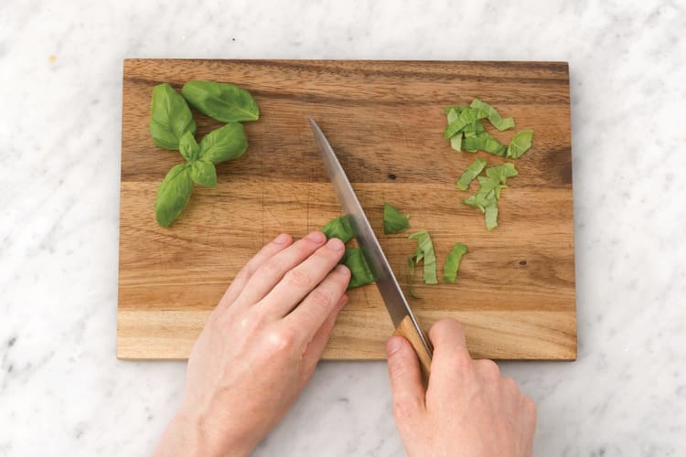 Prep the garnish