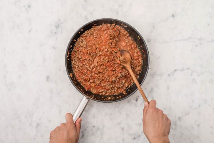 Cook the chermoula beef