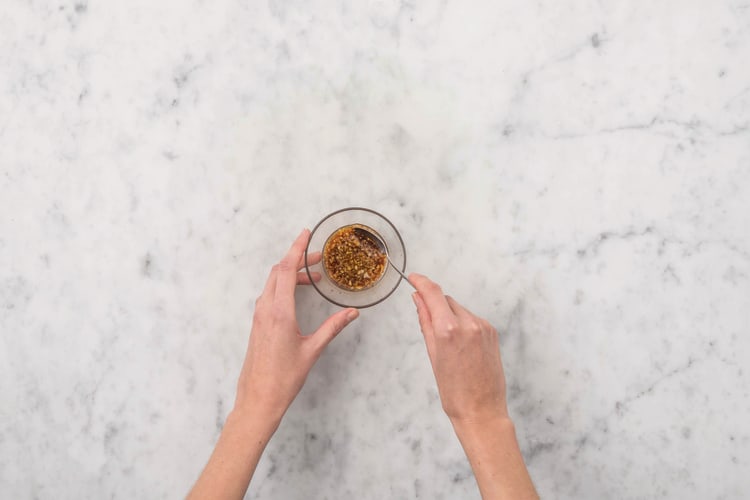 Make the ginger-soy dressing