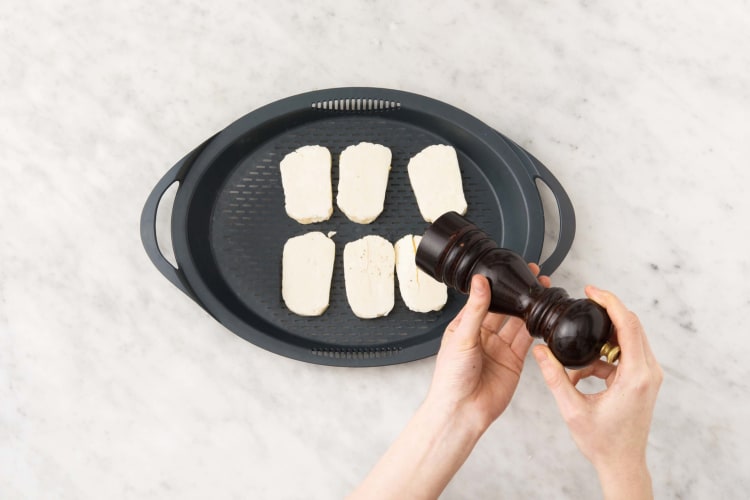 Halloumi dämpfen