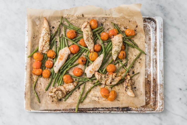 ROAST CHICKEN and VEGGIES