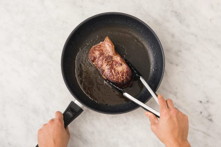 Cook the steak