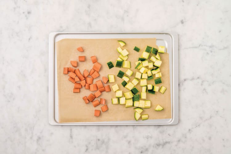 Roast the veggies