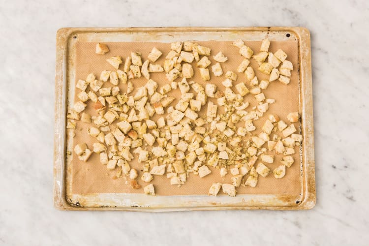 Make the croutons