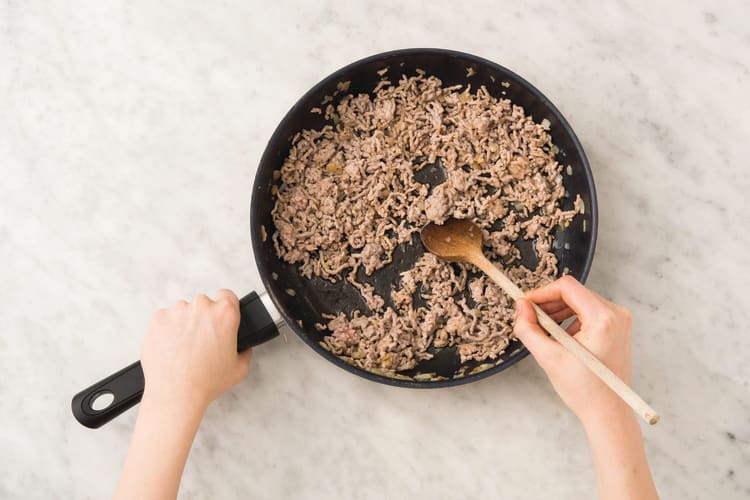 Cook the lamb mince