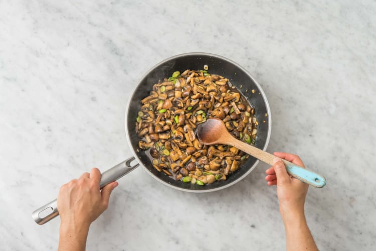 Préparer les champignons laqués