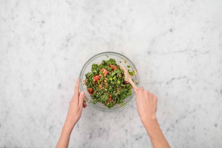MAKE TABBOULEH and MIX SAUCE