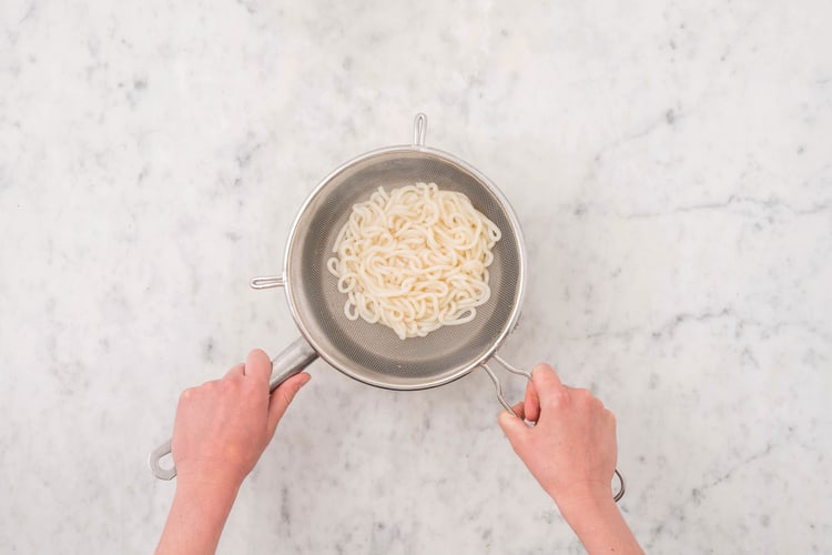 Cook the noodles & broccoli