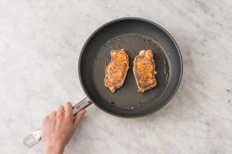 Cook the pork