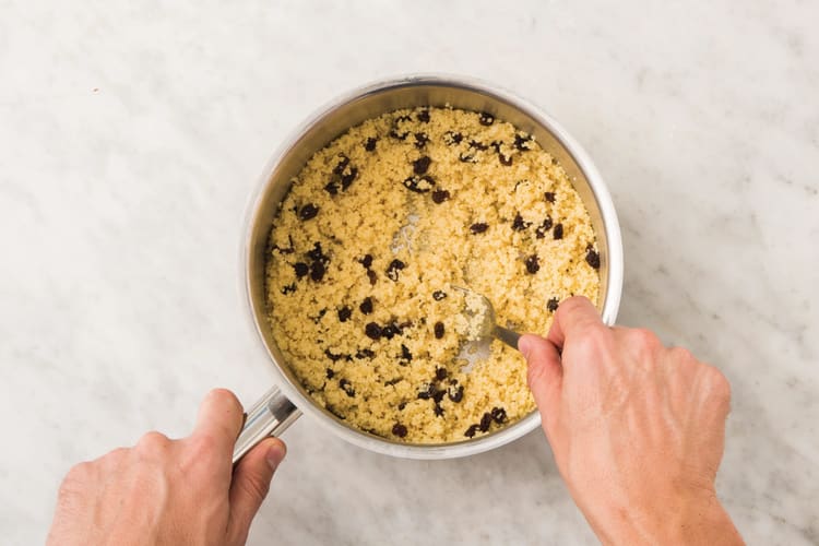 Cook the couscous