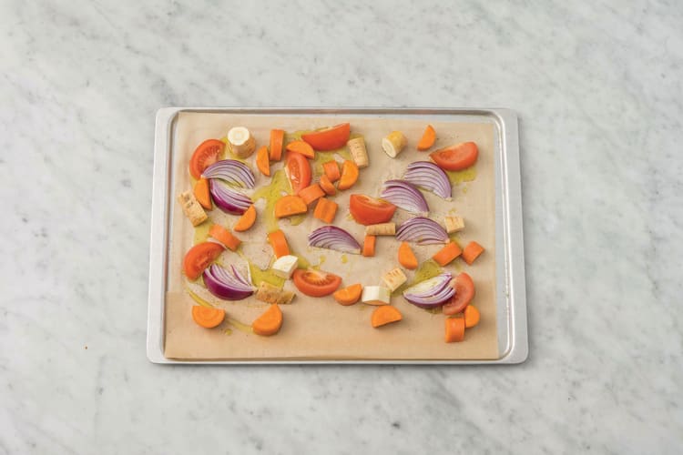 Roast the veggies
