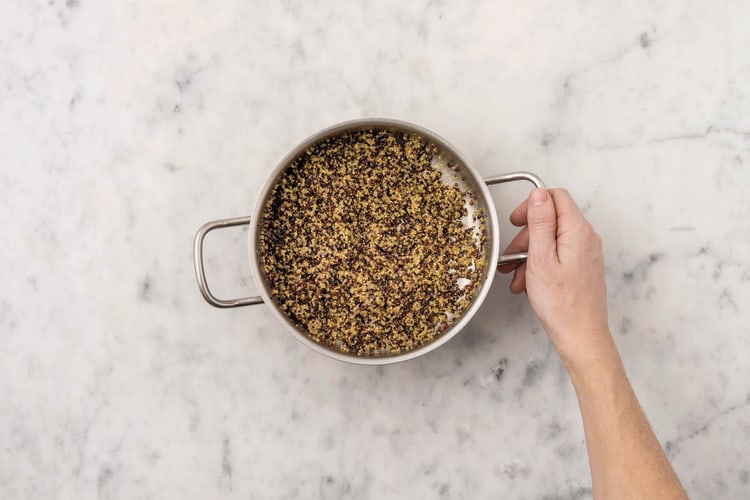 Cook the quinoa