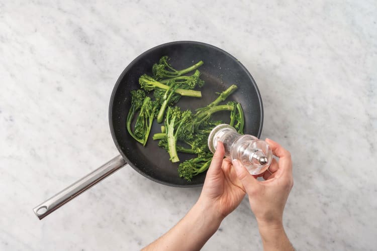 Cook the baby broccoli