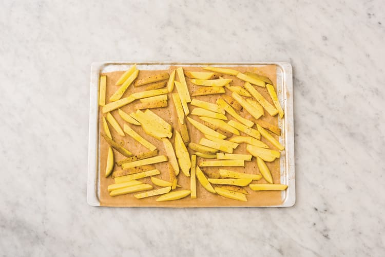 Bake the fries