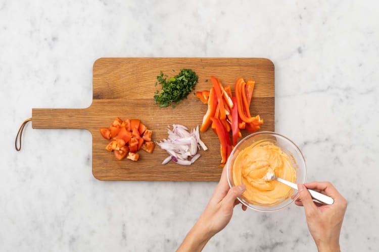 Prep and make aioli