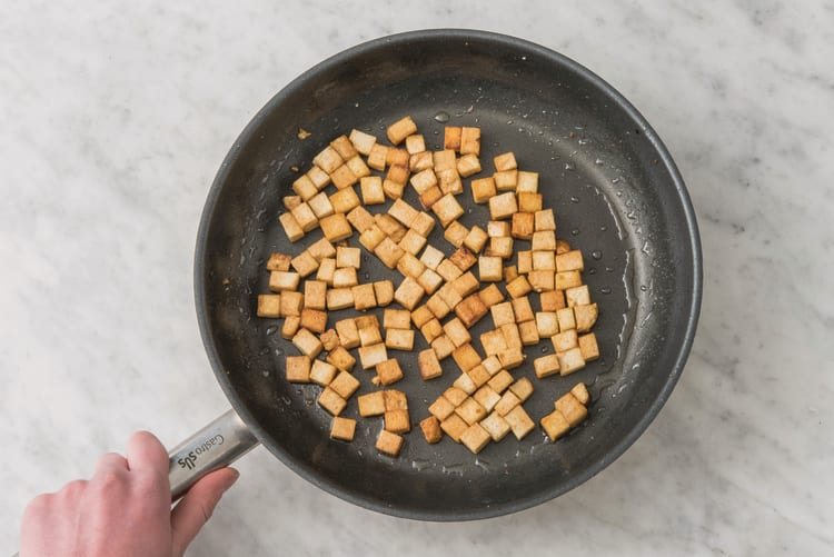 Cook the tofu