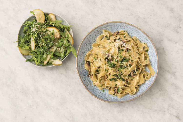 Creamy Mushroom & Truffle Fettuccine Recipe HelloFresh