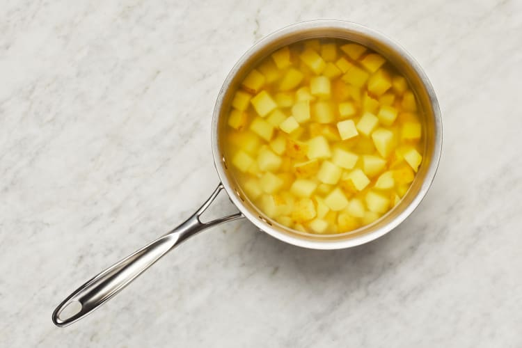 Cook Potatoes & Garlic