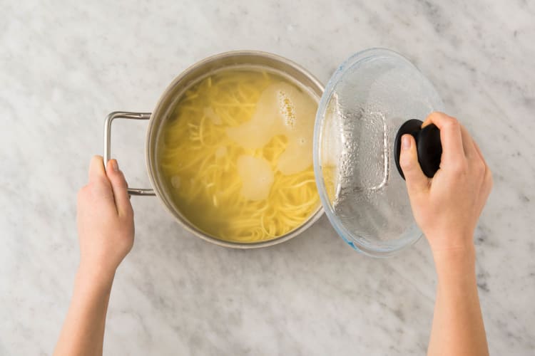 Spaghetti koken