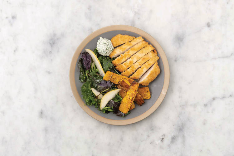 Chicken Schnitzel & DillParsley Mayo Recipe HelloFresh