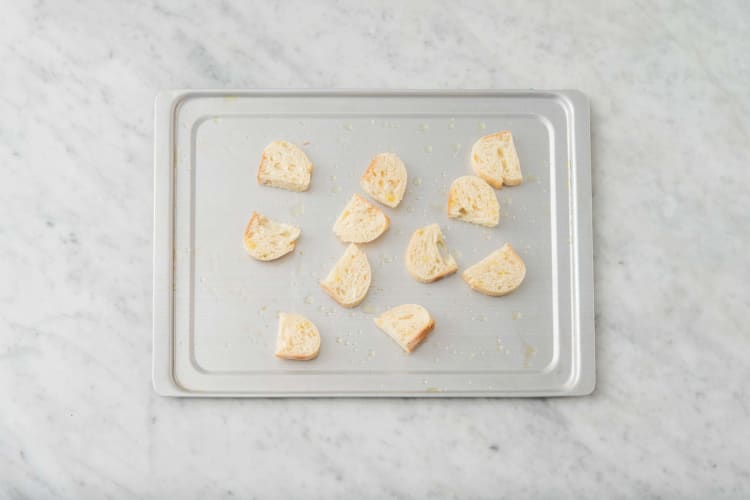Broil croutons
