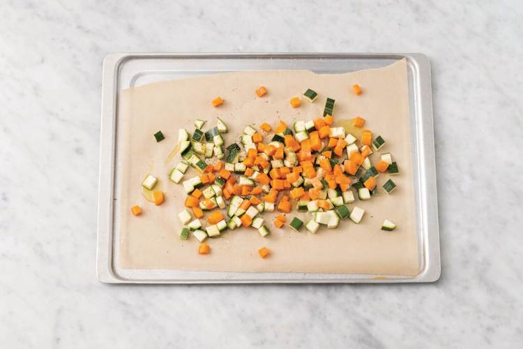 Roast the veggies
