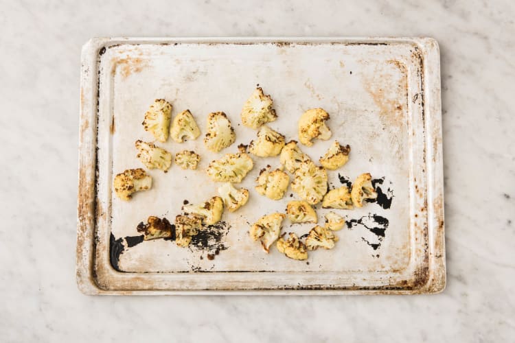 Roast cauliflower frites