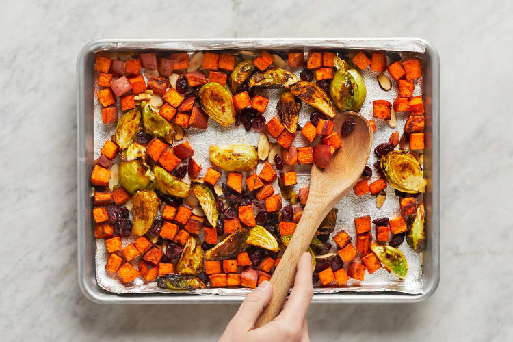 Toast Nuts & Toss Veggies