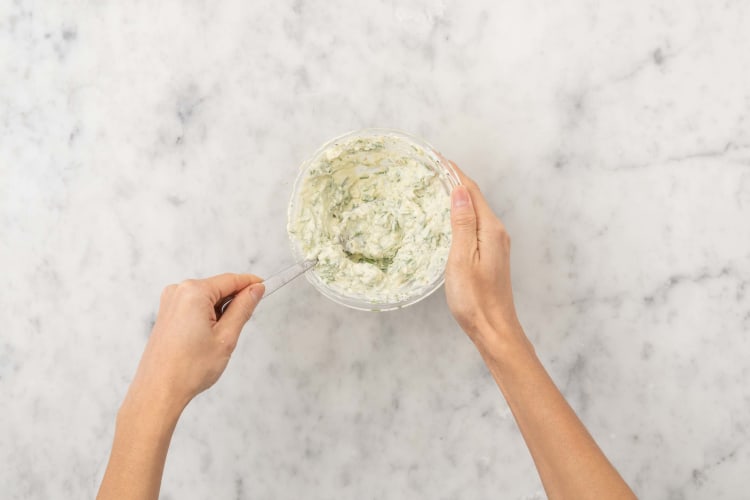 Mix the Blue Cheese Dip