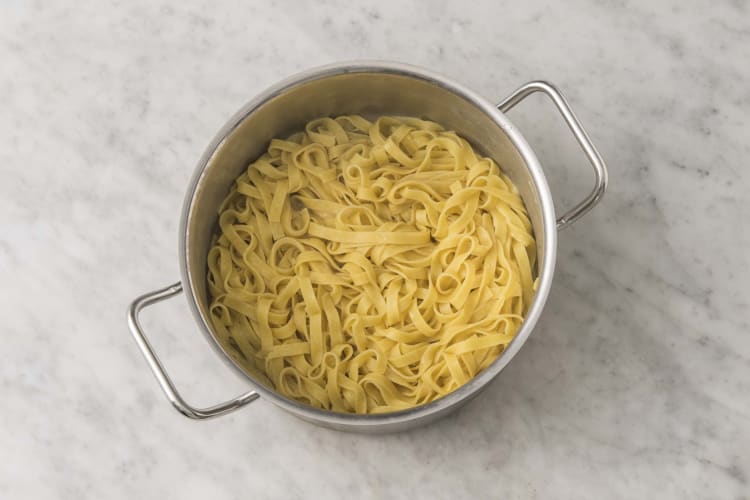 Tagliatelle koken