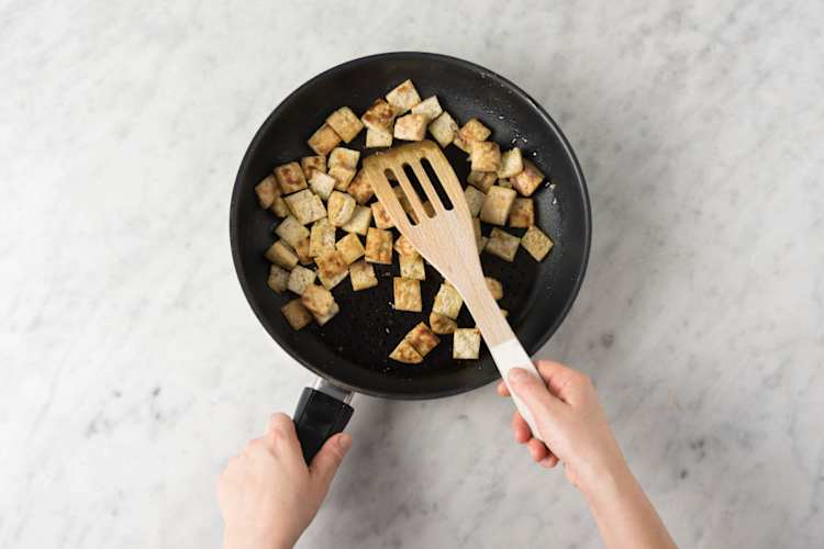 Croutons braten