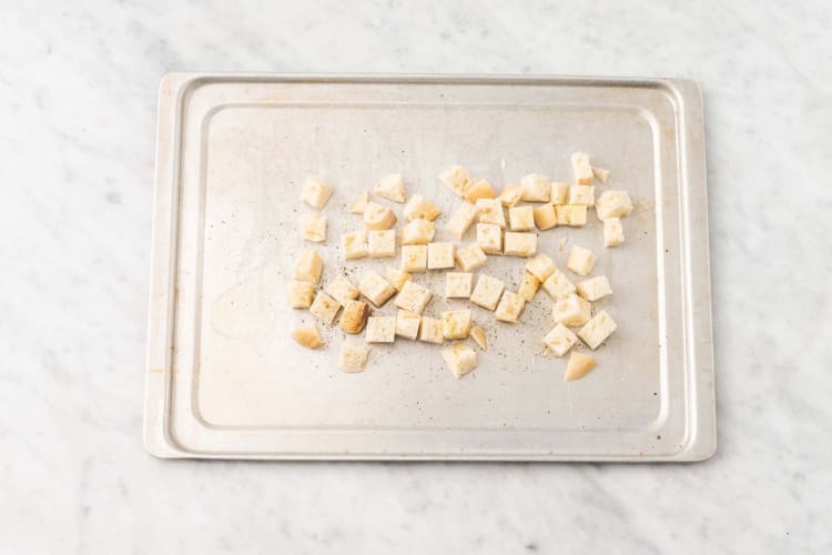 Toast croutons