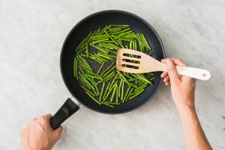 Cook green beans