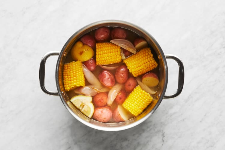 Sear Sausage & Cook Veggies